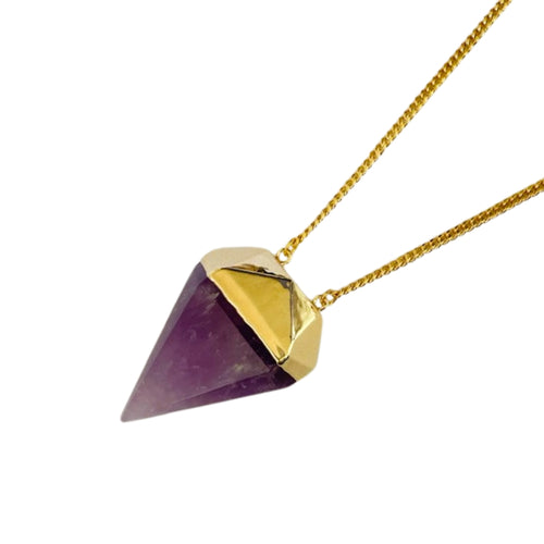 Amethyst Diamond Necklace 