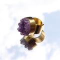 Amethyst Druzy Ring