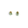 Aretes Amatista Verde en bruto