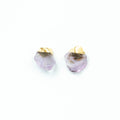 Aretes Amatista en bruto XL claro