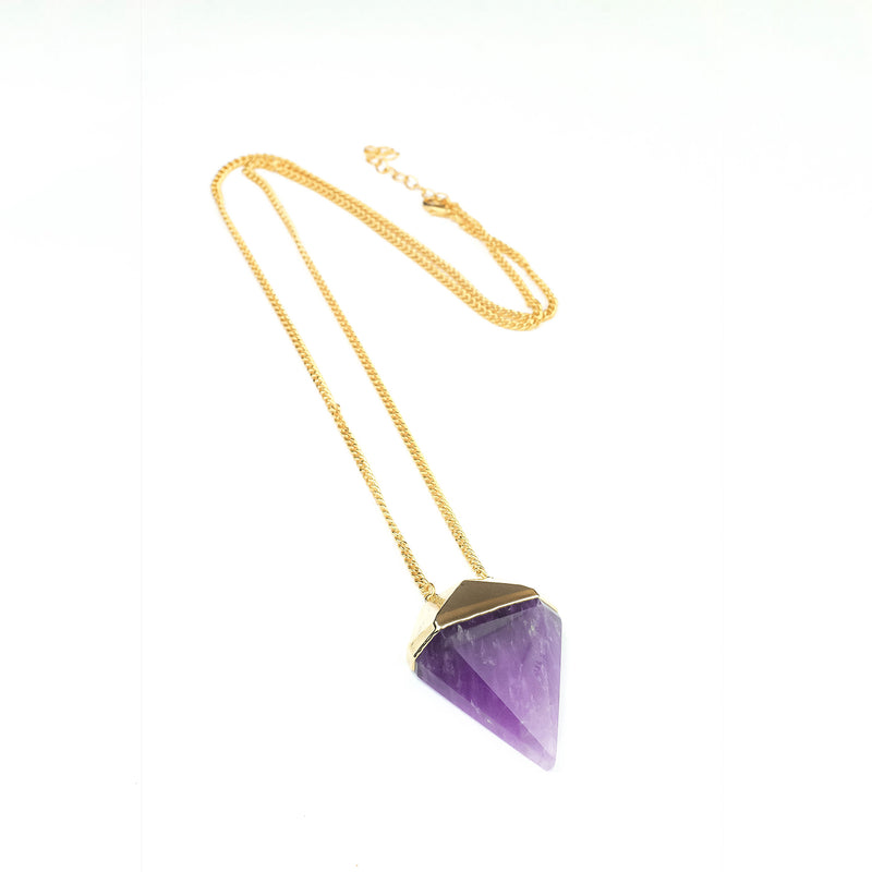 Amethyst Diamond Necklace 