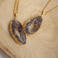 Agate Geode Necklace 