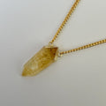 Citrine Point Necklace 