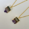 Amethyst Scale Necklace - Intense